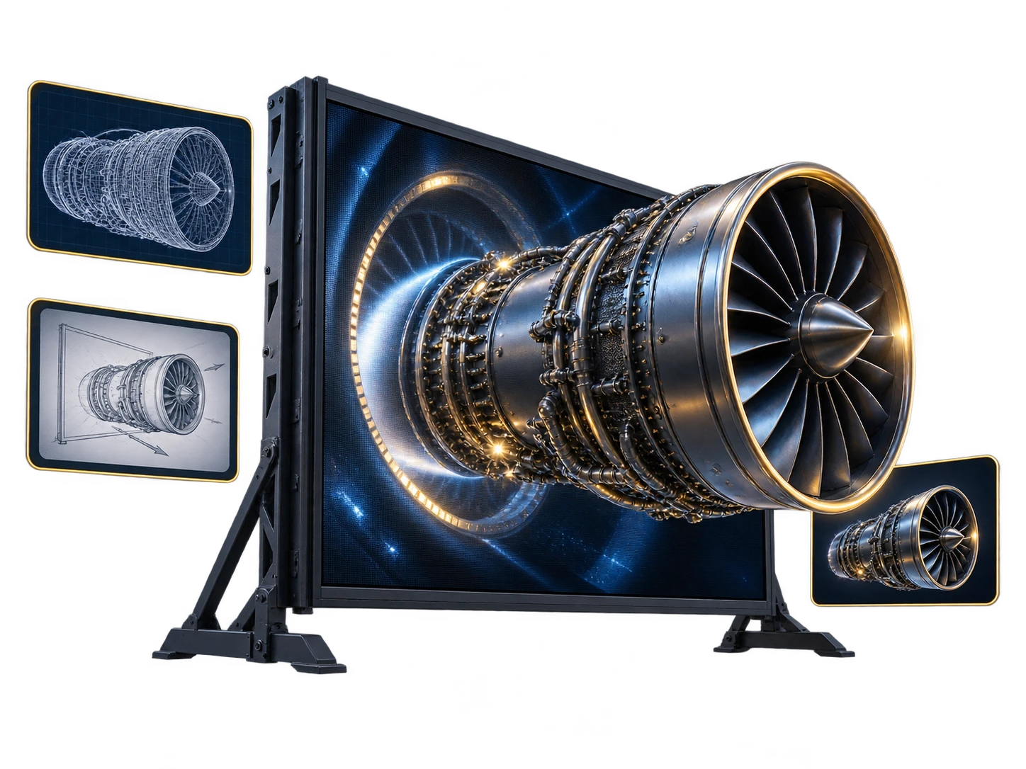 Visual concettuale per video 3D anamorfico