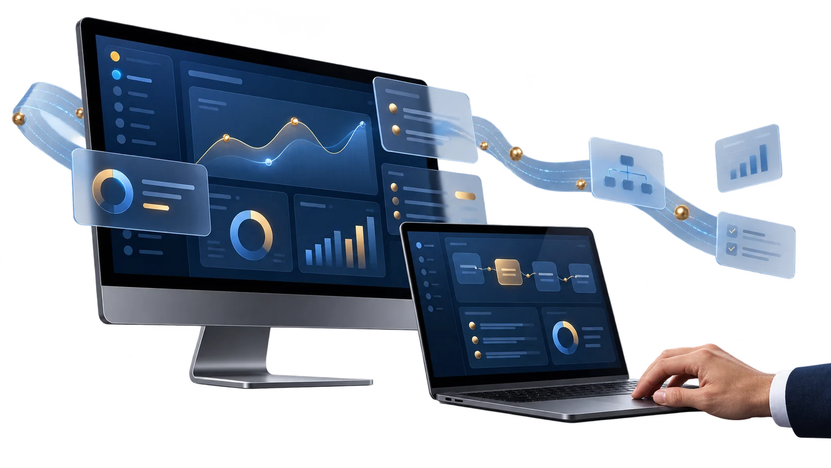 Visual concettuale per video software e SaaS