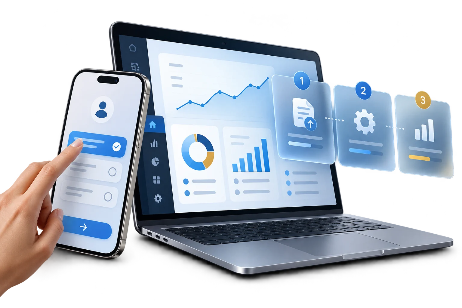 Visual concettuale per video software e SaaS