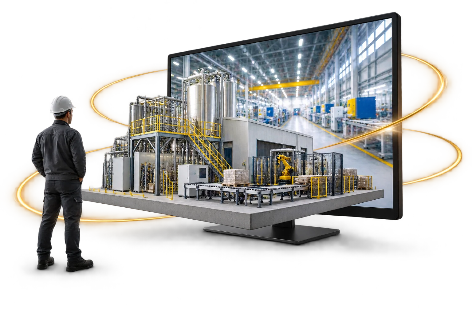Visual concettuale per video su sicurezza e procedure, non progetto cliente