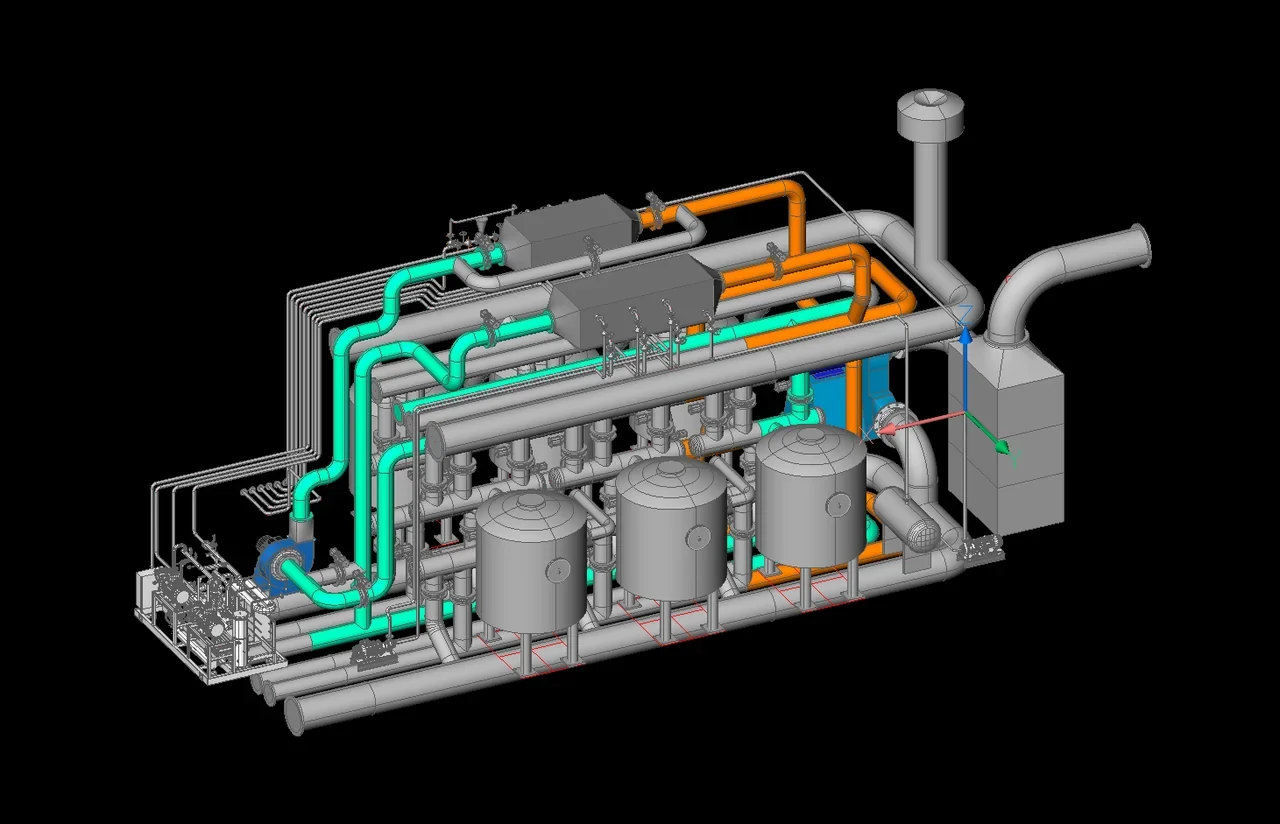 Riferimento della fase Heatcool con percorsi caldi e freddi evidenziati.