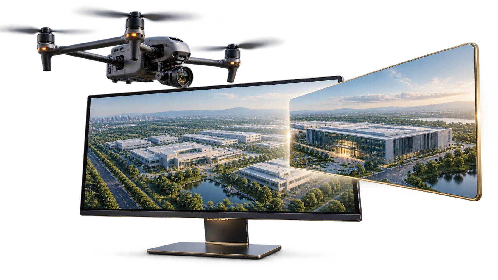 Illustrazione concettuale: Riprese drone — art