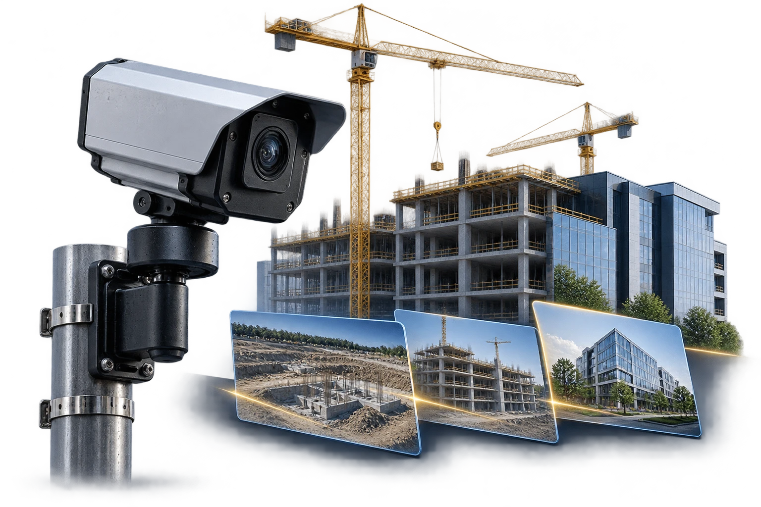 Illustrazione concettuale: Time-lapse cantiere — method