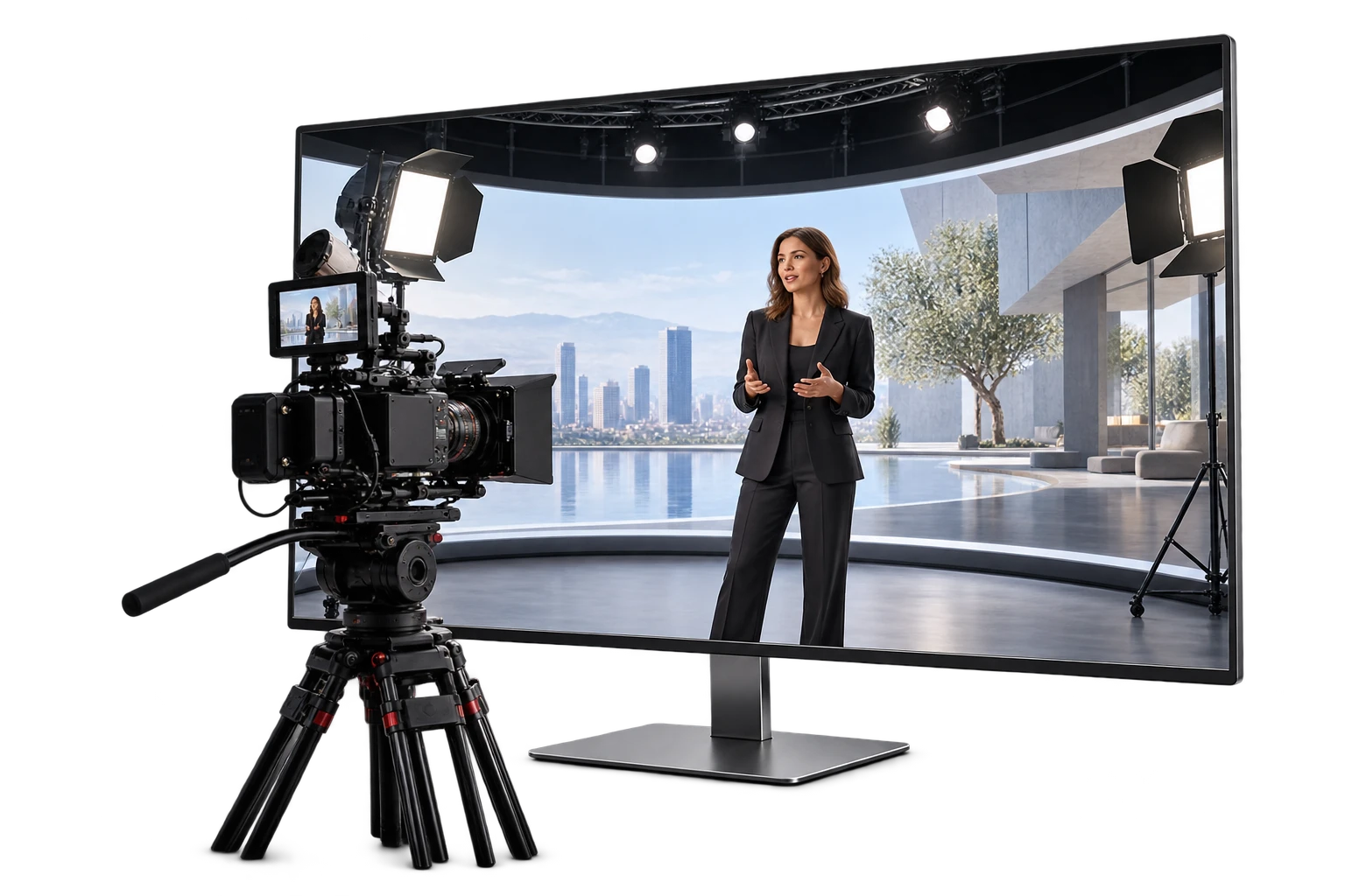 Illustrazione concettuale: Virtual production — art
